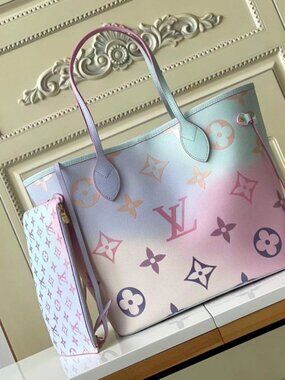 Louis Vuitton Women's Neverfull Sunrise Pastel M46077 Authentic limited Editon